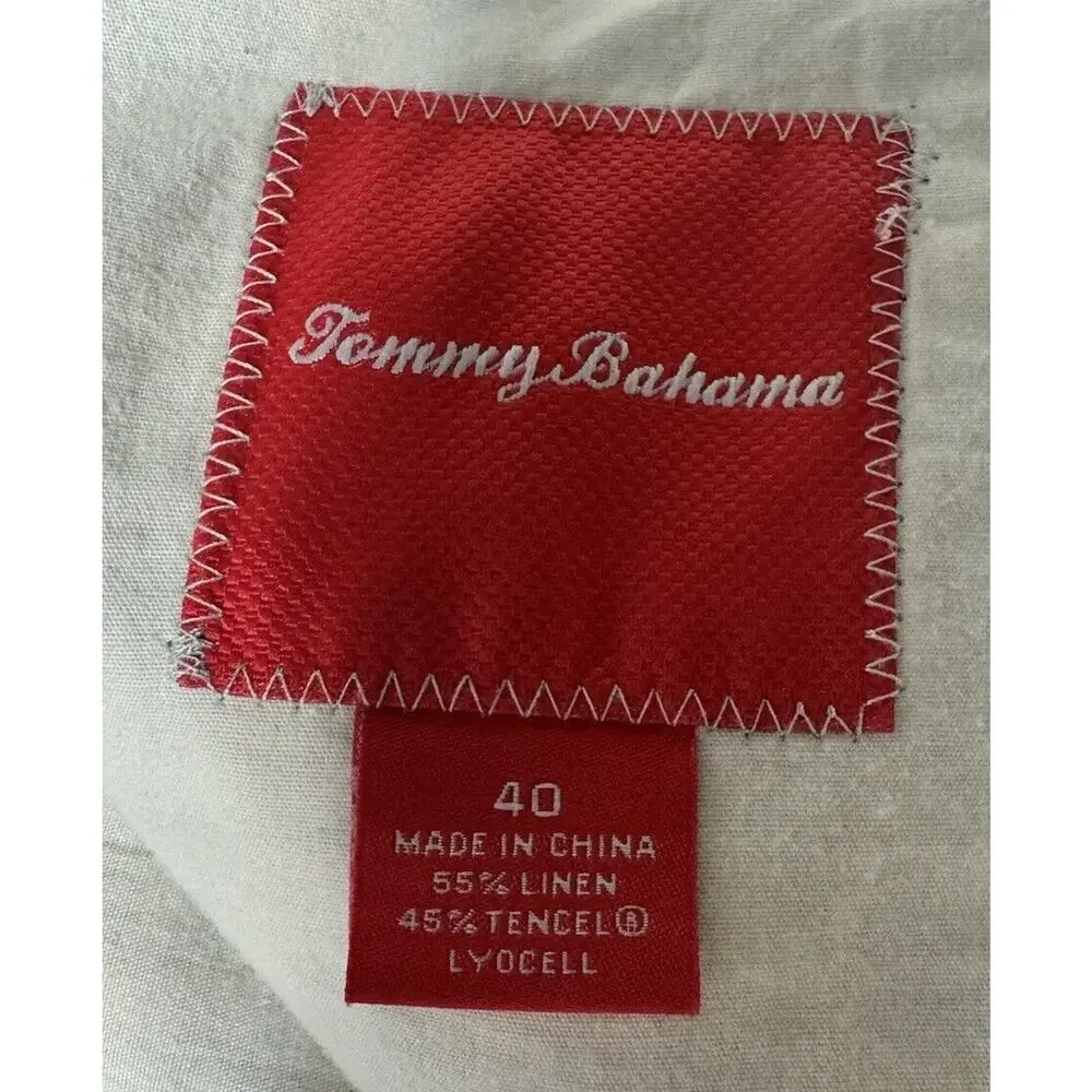 Tommy Bahama Men's Blue‎ Orange Linen Chino Shorts - Size 41x10 *READ**